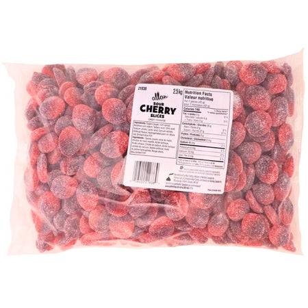 Allan Sour Cherry Slices Bulk Candy 2.5kg - 1 Pack Nutrition Facts - Ingredients