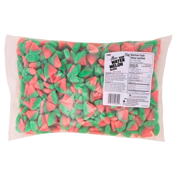 Allan Sour Watermelon Slices Bulk Candy Canada Nutrition Facts - Ingredients
