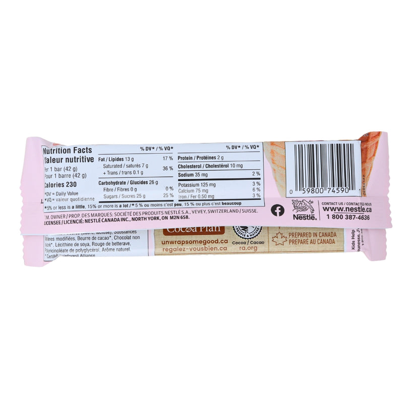 Aero Strawberry Scoop 42g - 24 Pack Nutrition Facts Ingredients