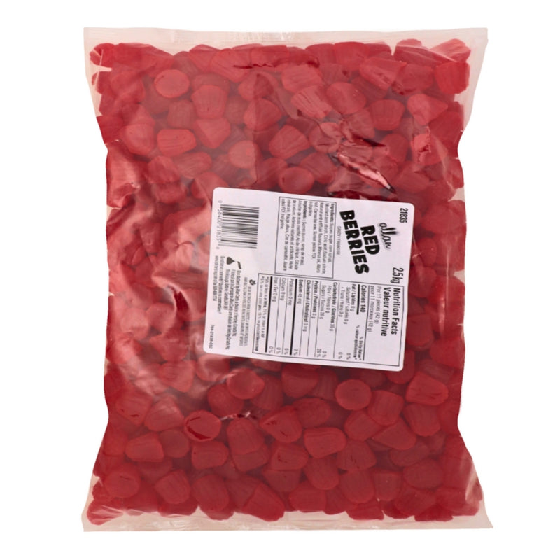 Allan Candy Red Berries 2.5 kg - 1 Bag Nutrition Facts Ingredients