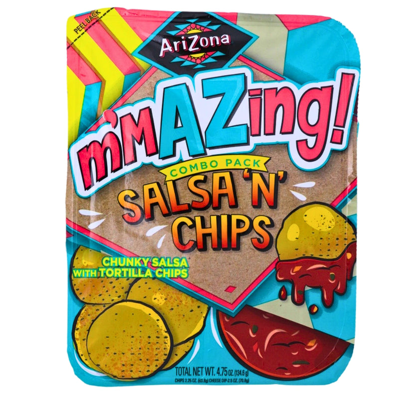 Arizona Combo Tray Salsa 'n' Chips 4.75oz - 12 Pack