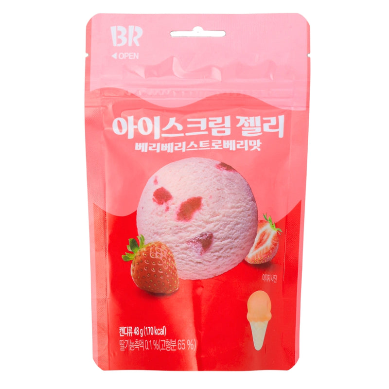 Baskin Robbin Verry Bery Strawberry Jelly Candy (Korea) 48g - 8 Pack