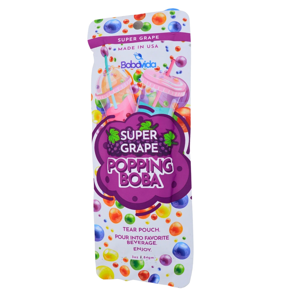 Boba Vida Super Grape 3oz - 10 Pack - Boba Vida - Popping Boba - Boba Drink - Grape Boba - Boba Beverage - Candy Store