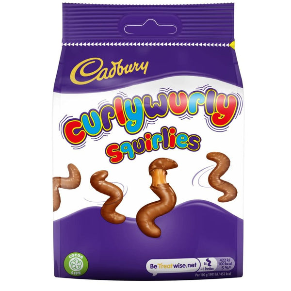 Cadbury Curly Wurly Squirlies UK 110g - 10 Pack