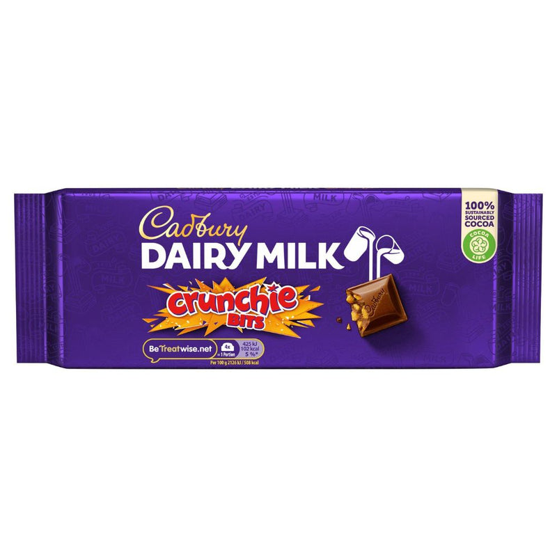 Cadbury Dairy Milk Crunchie Bits 180g (UK) - 16 Pack