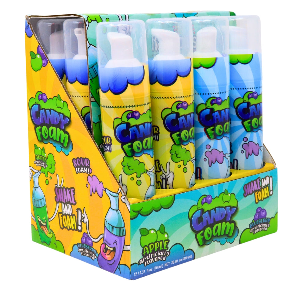 Raindrops Cady Foam 2.37oz - 12 Pack - Sour Candy - Candy Store - Candy Foam