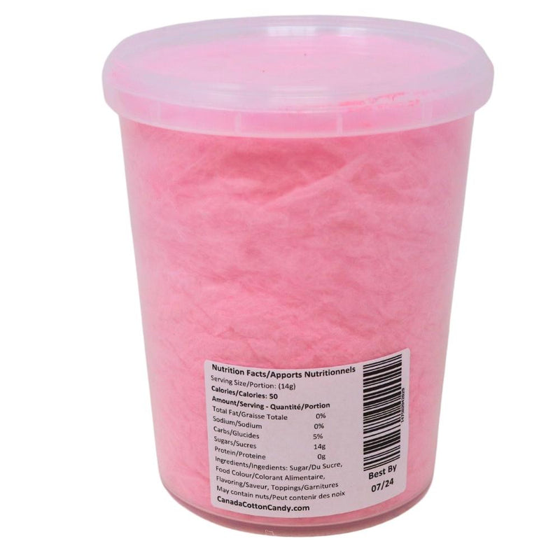 Cotton Candy Bubble Gum 60g - 10 Pack Nutrition Facts Ingredients