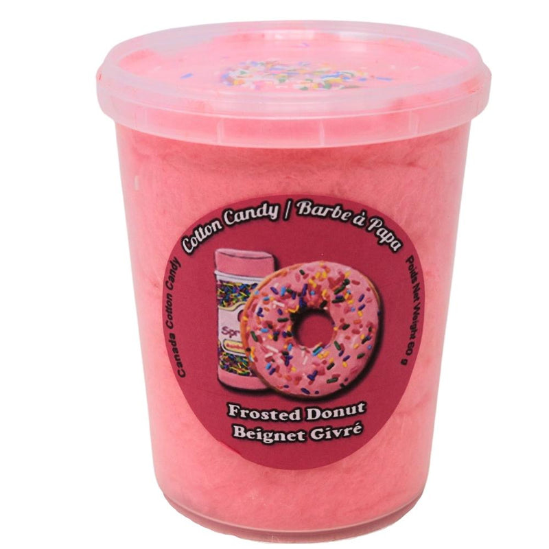 Cotton Candy Frosted Donut 60g - 10 Pack