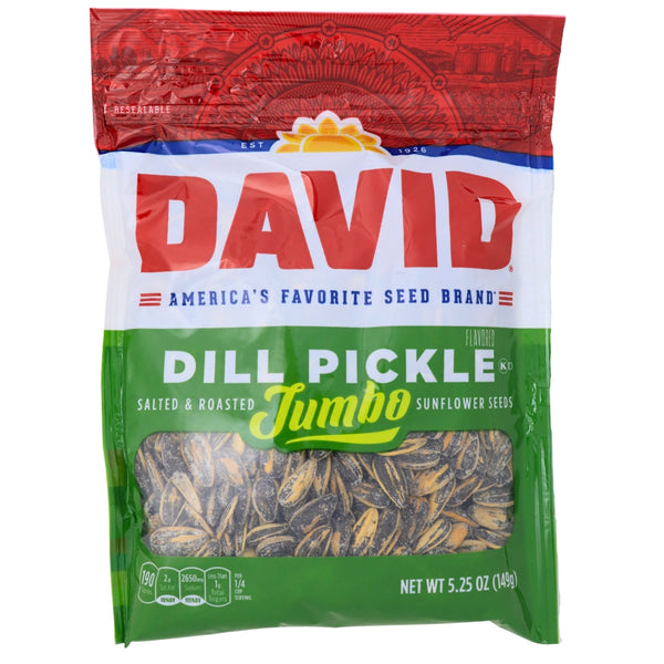David Dill Pickle Jumbo Sunflower Seeds - 12 Pack