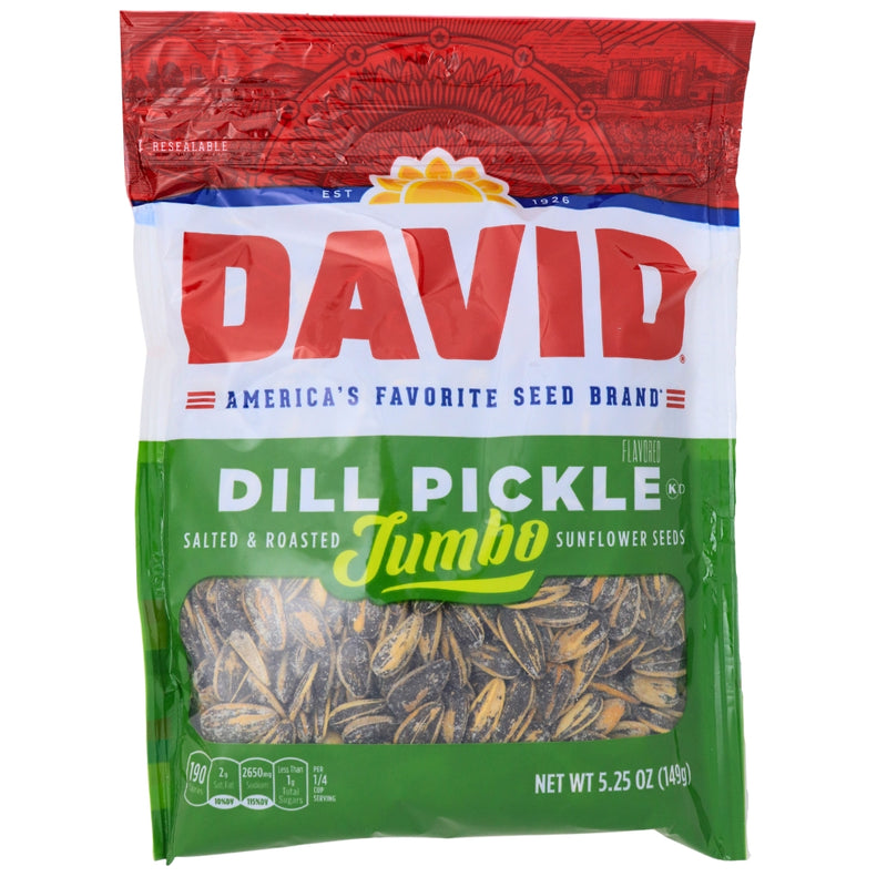 David Dill Pickle Jumbo Sunflower Seeds - 12 Pack