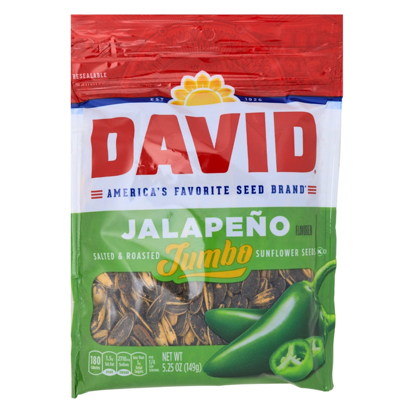David Jalapeno Jumbo Sunflower Seeds - 12 Pack