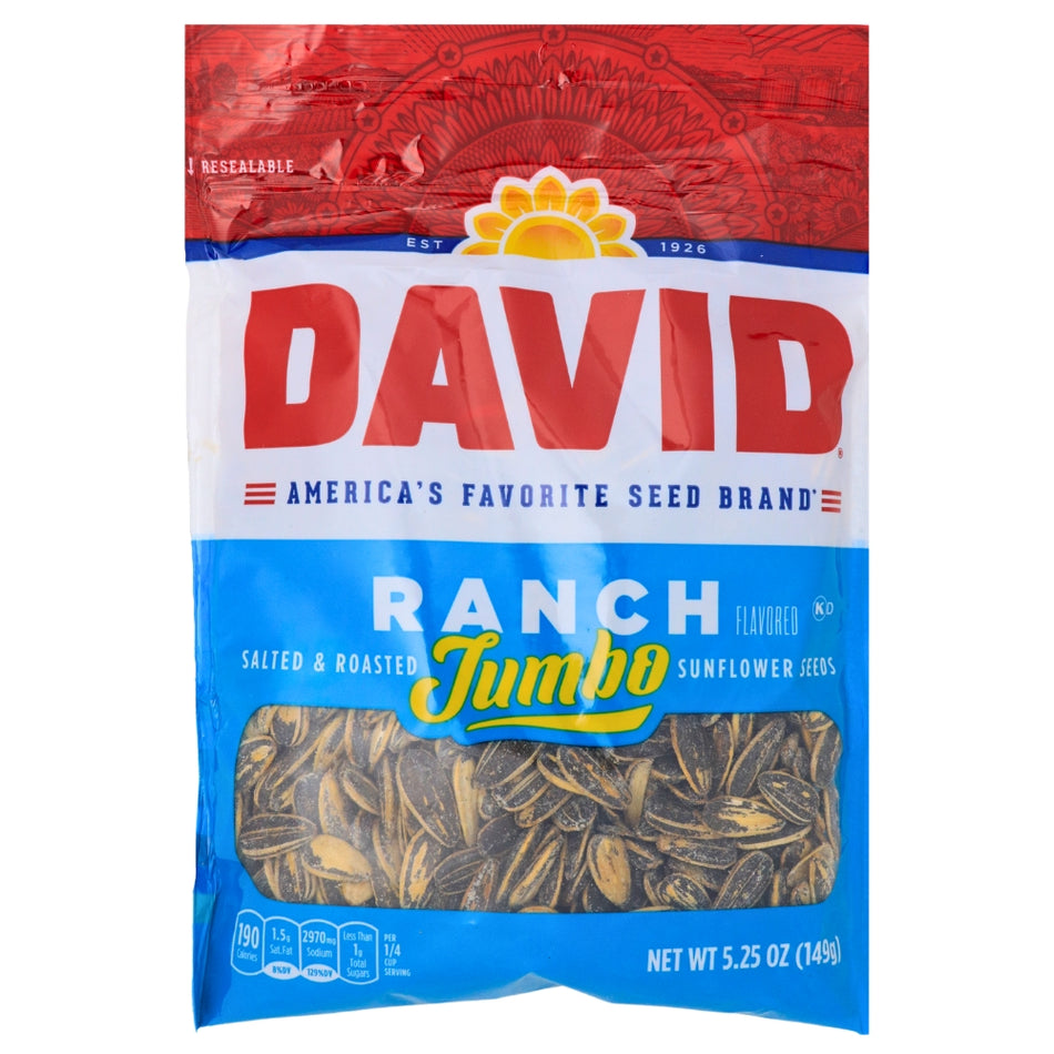 David Ranch Jumbo Sunflower Seeds - 12 Pack