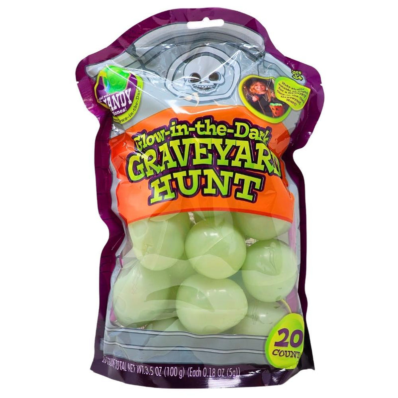 Glow in the Dark Halloween Graveyard Hunt 20ct 100g - 1 Pack