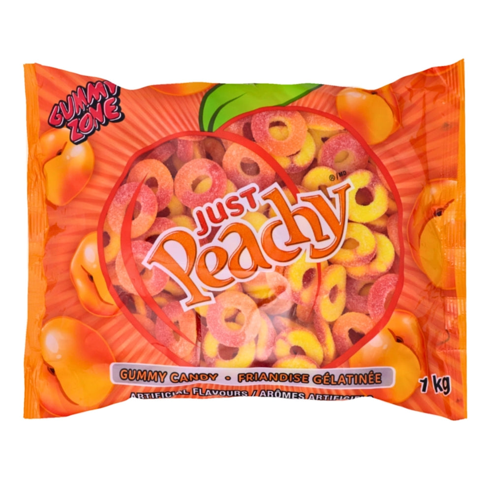 Gummy Zone Just Peachy Candy 1kg - 1 Bag