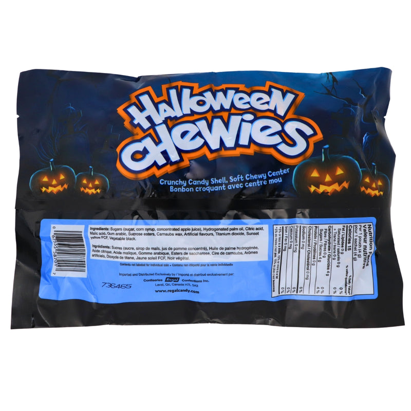 Halloween Chewies 50ct 200g-1 Pack Nutrition Facts Ingredients