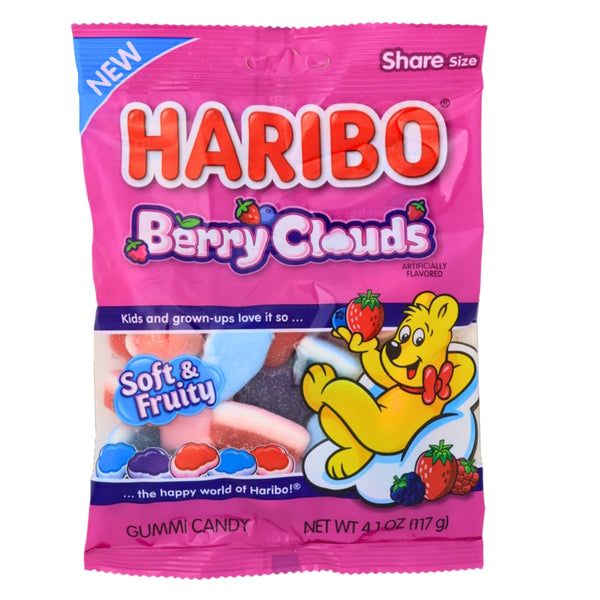 Haribo Berry Clouds Gummies 4.1oz - 12 Pack 