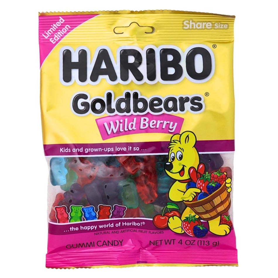 Haribo Wildberry 4oz - 24 Pack - Gummies - Gummy Candy - Gummy Bears - Haribo Candy - Candy Store