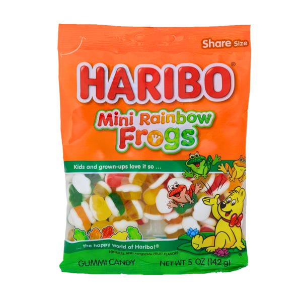 Haribo Mini Rainbow Frogs Gummi Candy - 12 Pack