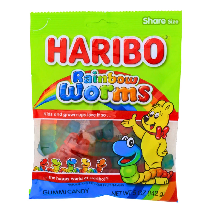 Haribo Rainbow Worms  5oz - 12 Pack