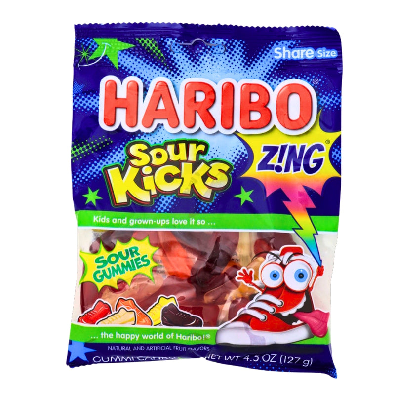 Haribo Zing Sour Kicks 4.5oz - 12 Pack