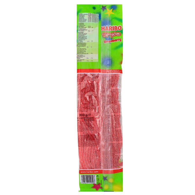 Haribo Spaghetti Strawberry - 200g Nutrition Facts Ingredients