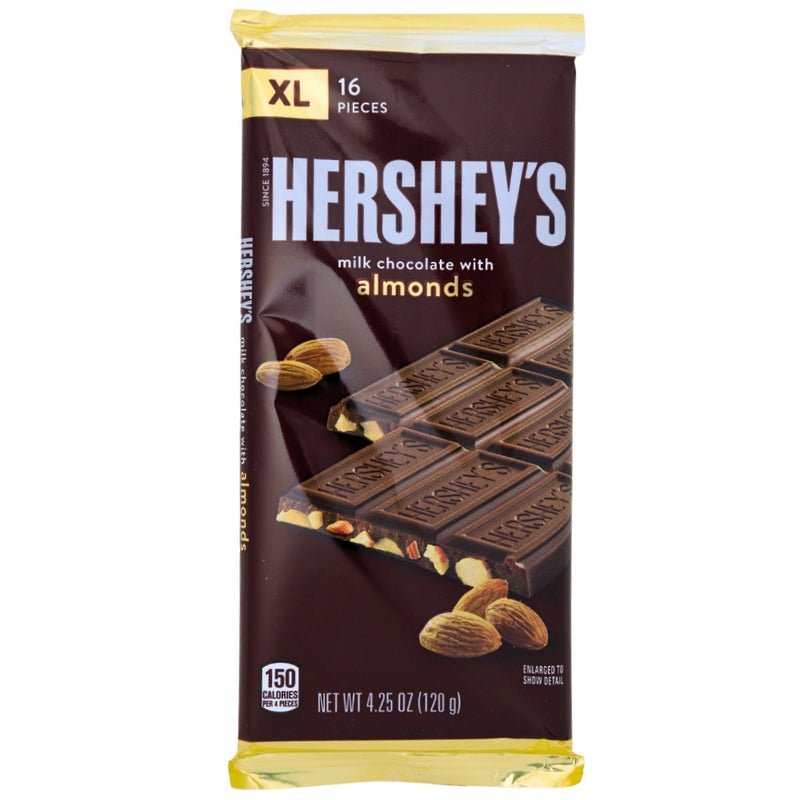 Hershey's Milk Chocolate with Almonds XL 4.25oz - 16 Pack