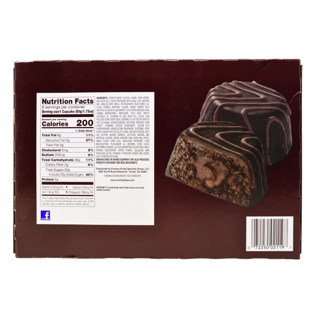 Mrs. Freshley's Hershey's Triple Chocolate Cakes 10.05oz - 1 Pack Nutrition Facts - Ingredients