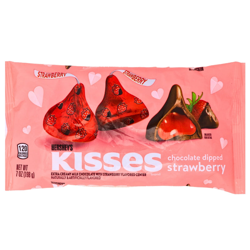 Hershey Kisses Strawberry Dipped 7oz - 12 Pack