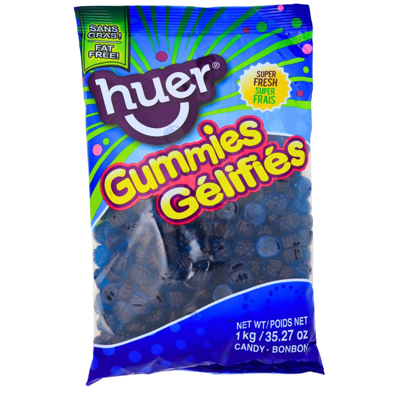Huer Blue Razzberries Gummies 1 kg - 1 Bag