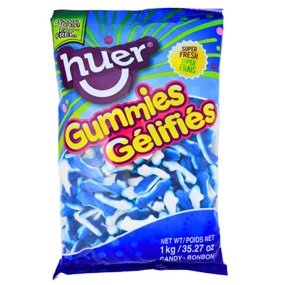Huer Blue Sharks Gummy Candy 1 kg - 1 Bag