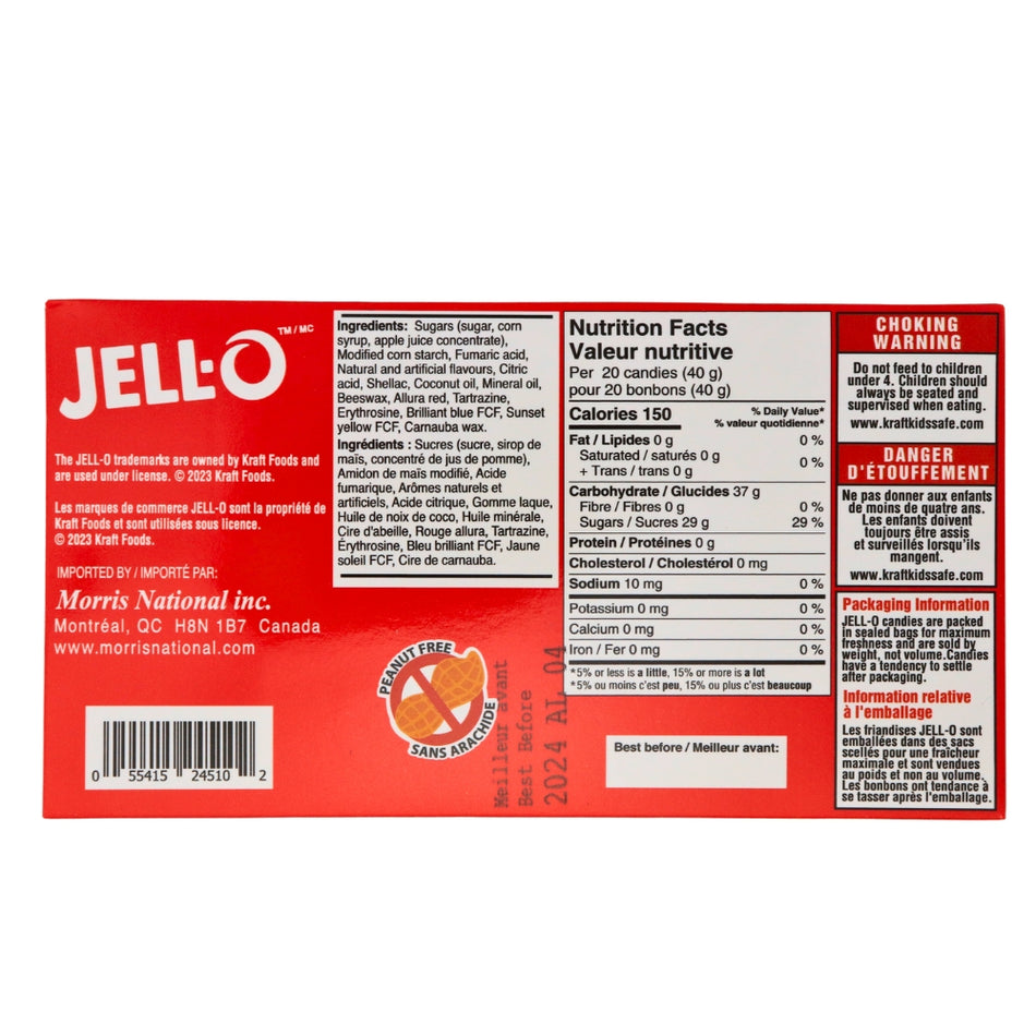 Jell-O Super Mix 120g - 12 Pack Nutrition Facts - Ingredients