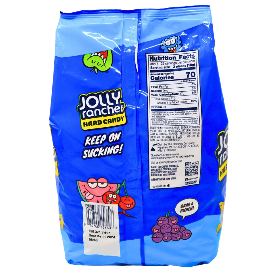 Jolly Rancher Hard Candy 5lb - 1 Bag Nutrition Facts - Ingredients - Jolly Rancher
