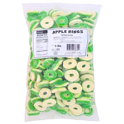 Kervan Gummi Apple Rings Bulk Candy-Halal Candies Nutrition Facts - Ingredients