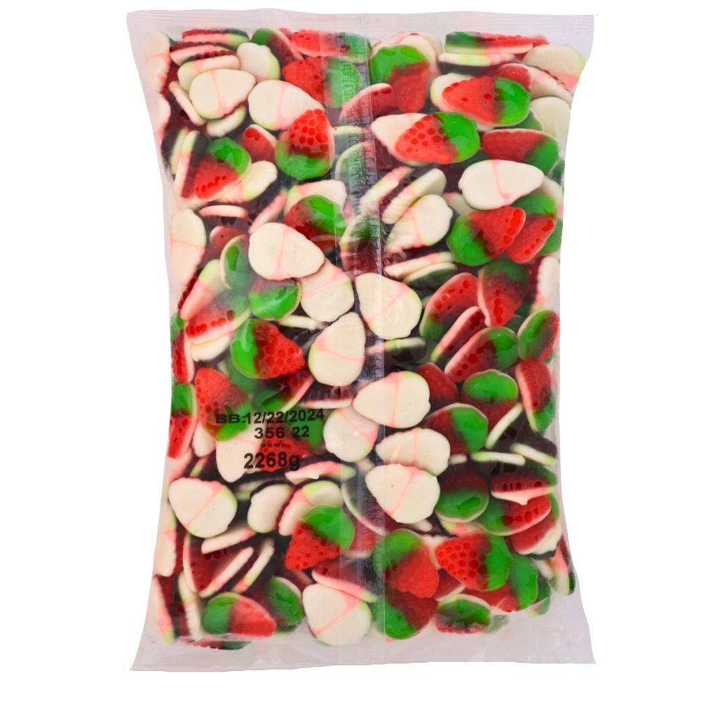 Kervan Foam Bottom Strawberry Gummy Candy 5lb - 1 Bag