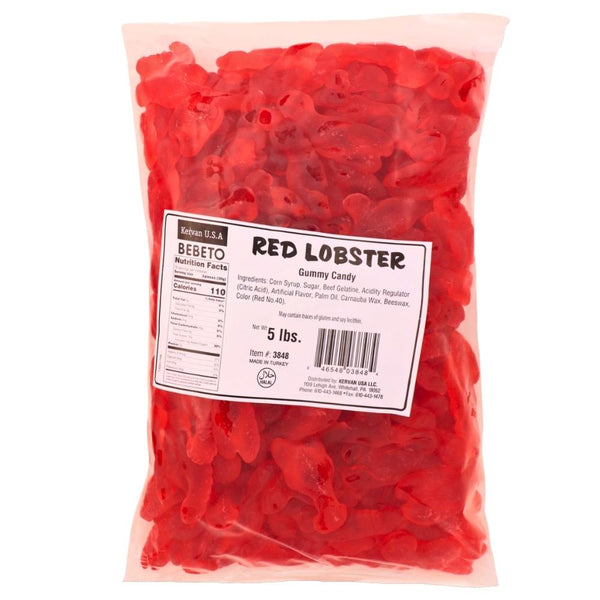 Kervan Gummi Red Lobster Bulk Candy-Halal Candies Nutrition Facts - Ingredients