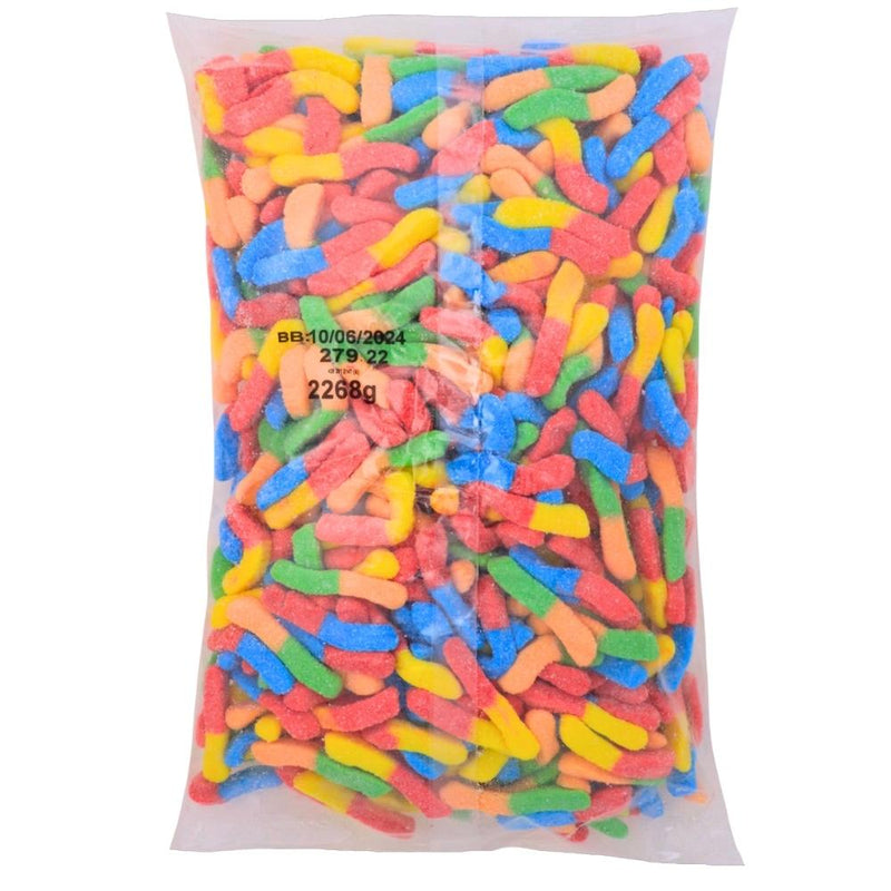Kervan Gummi Neon Worms Bulk Candy-Halal Candies