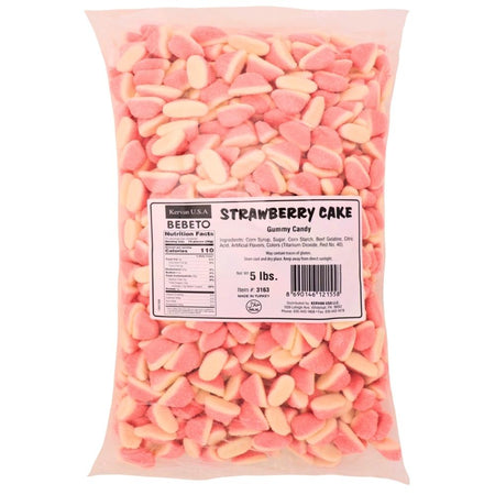 Kervan Strawberry Cake Gummy Candy 5 lbs 1 Bag Nutrition Facts - Ingredients