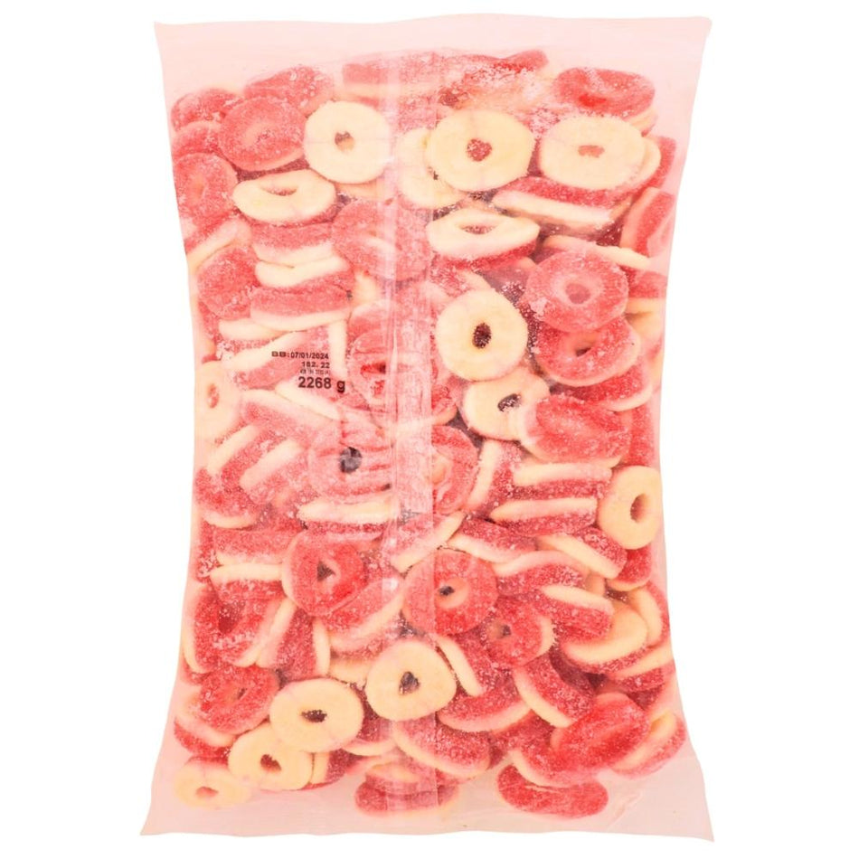 Kervan Gummi Strawberry Rings Bulk Candy-Halal Candies 