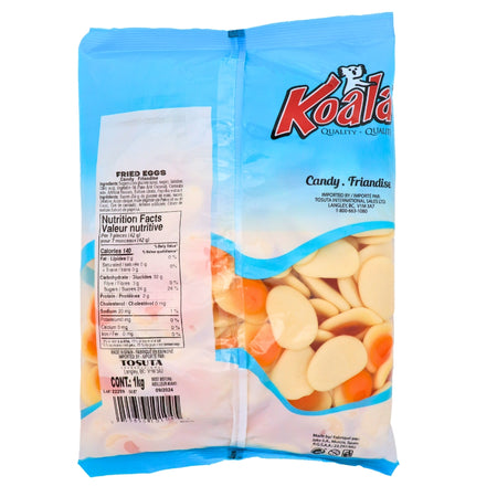Koala Fried Eggs Candies 1 kg - 1 Bag Nutrient Facts - Ingredients 
