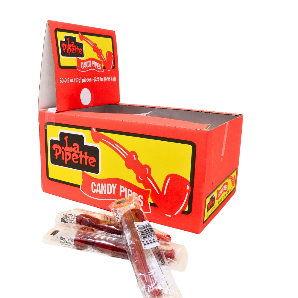 La Pipette Red Licorice Pipes - 60 Pack