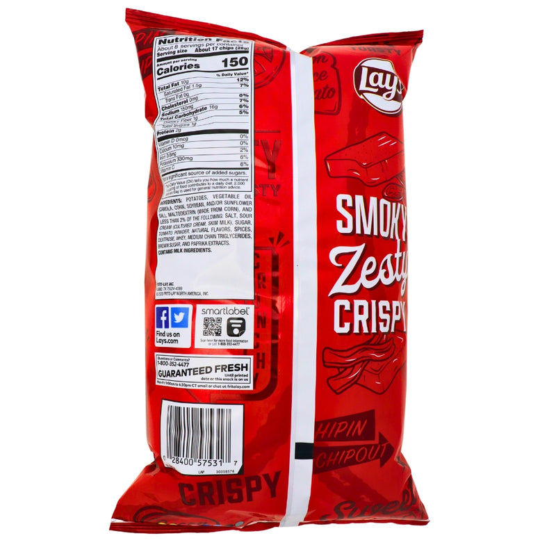 Lays BLT Sandwich 7.75oz - 1 Bag Nutrition Facts - Ingredients-Lays Potato Chips