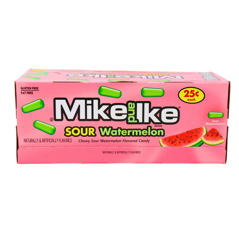 Mike and Ike Sour Watermelon Minis 24 Pieces - 16 Pack