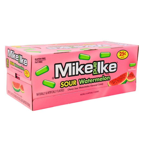 Mike and Ike Sour Watermelon Minis 24 Pieces - 16 Pack