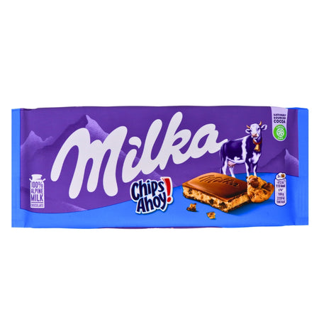 Milka Chips Ahoy! Milk Chocolate Bars 100g - 22 Pack