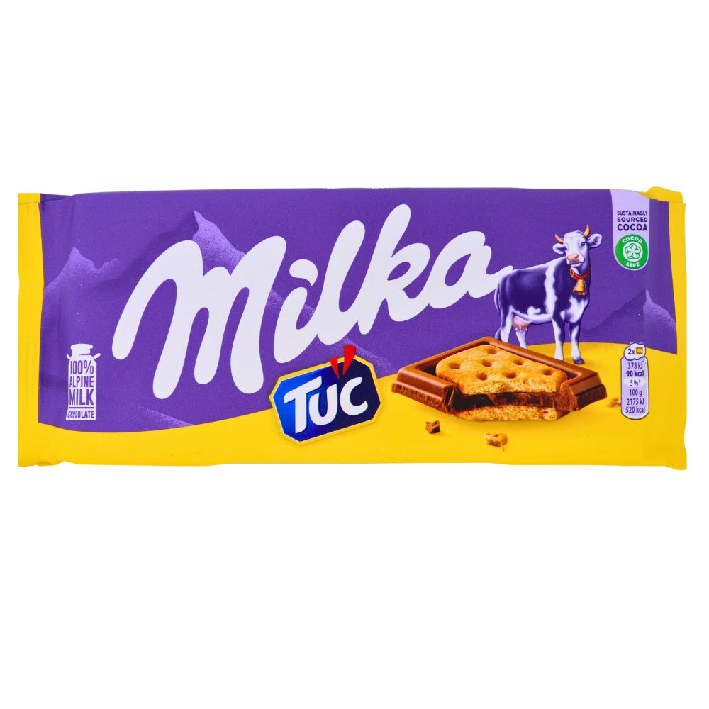 Milka Tuc Bisscuit Milk Chocolate Bars 87g - 18 Pack