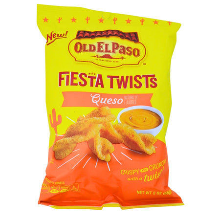 Old El Paso Fiesta Twists Queso 2oz - 6 Pack - Old El Paso - Candy Store - Snack - Corn Chips