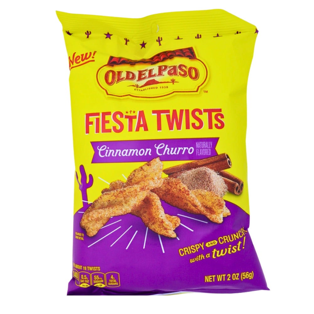 Old El Paso Fiesta Twists Cinnamon 2oz - 6 Pack - Candy Store - Snack - Old El Paso - Corn Chips