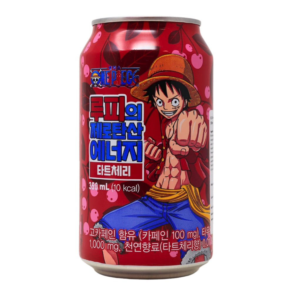 One Piece Energy Drink Cherry Tart Zero Sugar - 330mL (Korea)