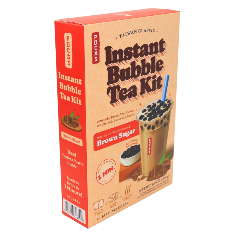 Pocas DIY Bubble Tea Kit Brown Sugar 3 Pieces 9oz-12 Pack