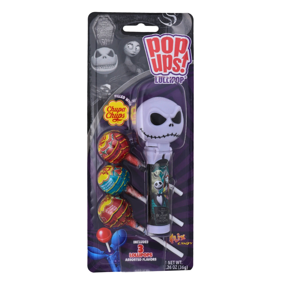 Nightmare Before Christmas Pop Ups Lollipops Singles 36g - 12 Pack